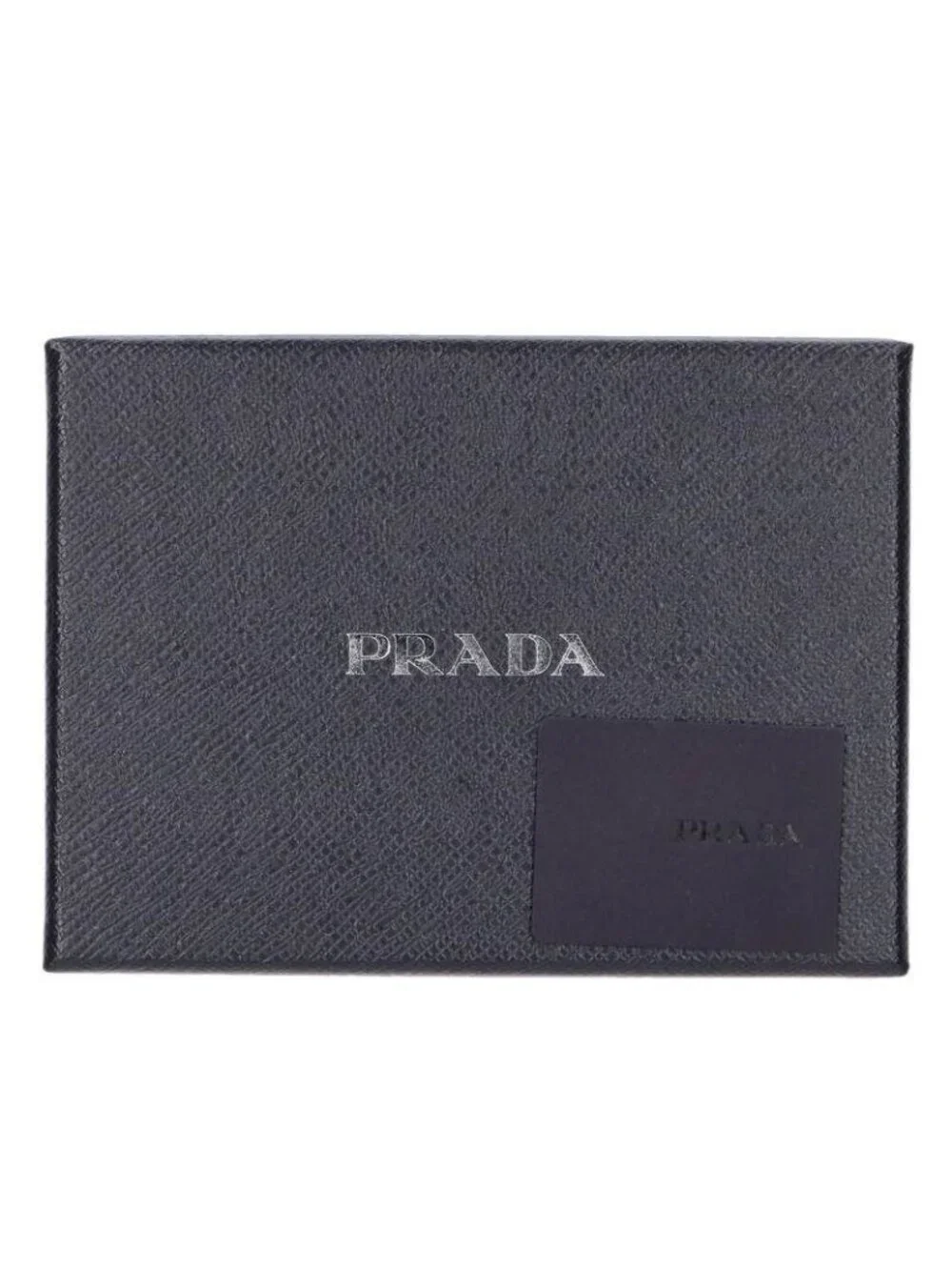 Prada Leather Coin Purse with Triangular Plate